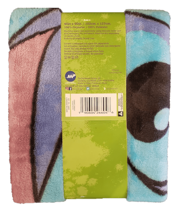 Disney Lilo and Stitch Throw Blanket， 40x50， Silk Touch， Multicolor， 100% Polyester， 1 Each