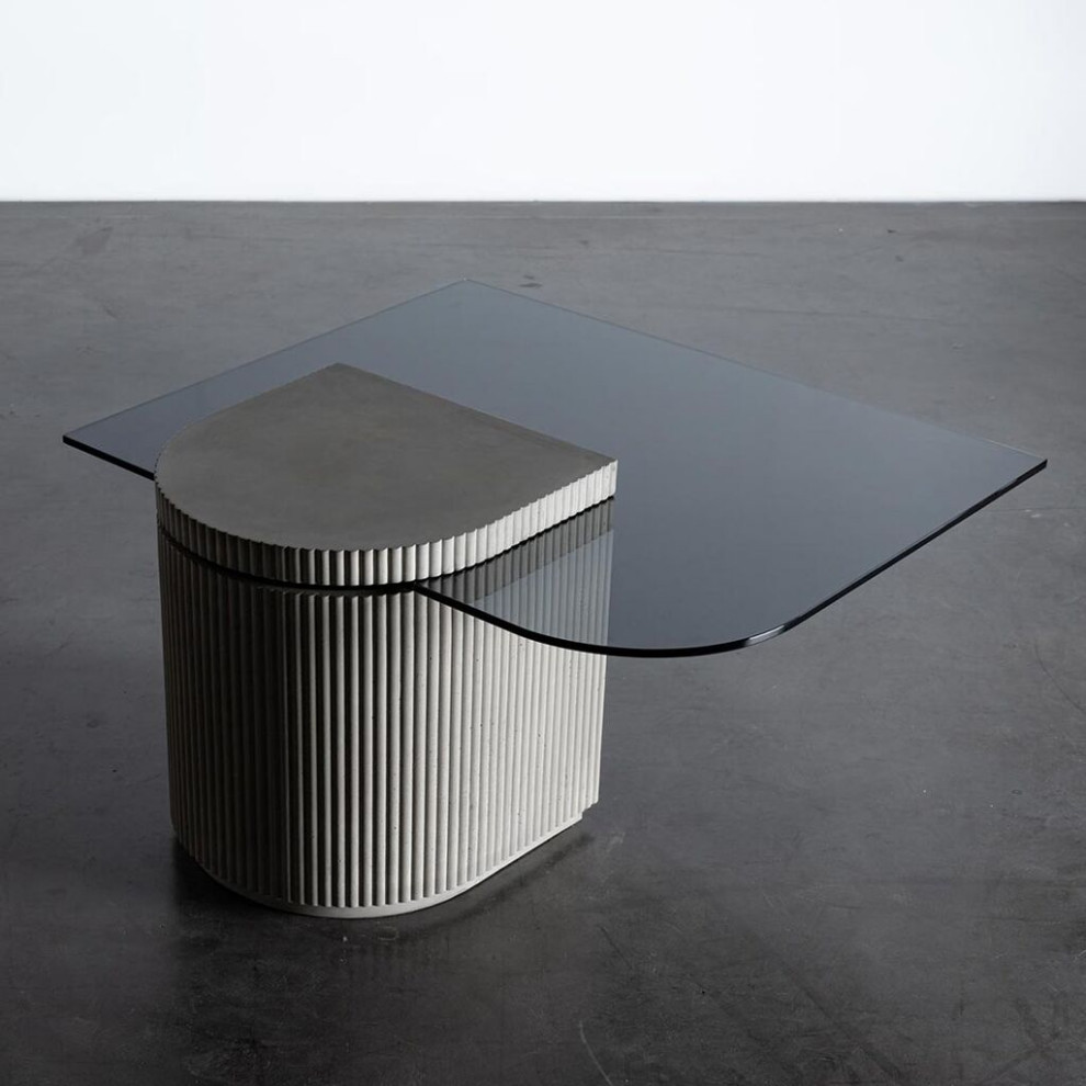 Lyon Beton Strut Square Coffee Table   Industrial   Coffee Tables   by Sportique  Houzz