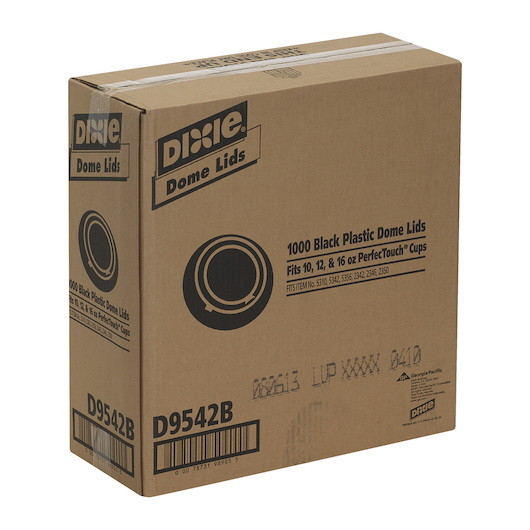 Dixie Black Dome Lid Fits Perfectouch 12 And 16 Ou...