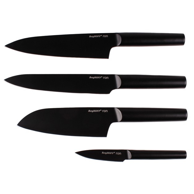 Berghoff Ron 4pc Knife Set Black 4 Knives