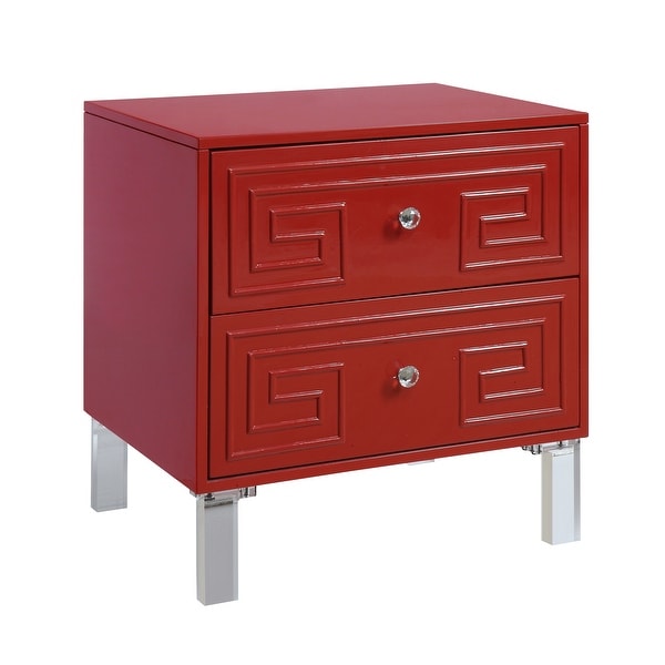 Furniture of America Zala Contemporary 24-inch 2-drawer Side Table