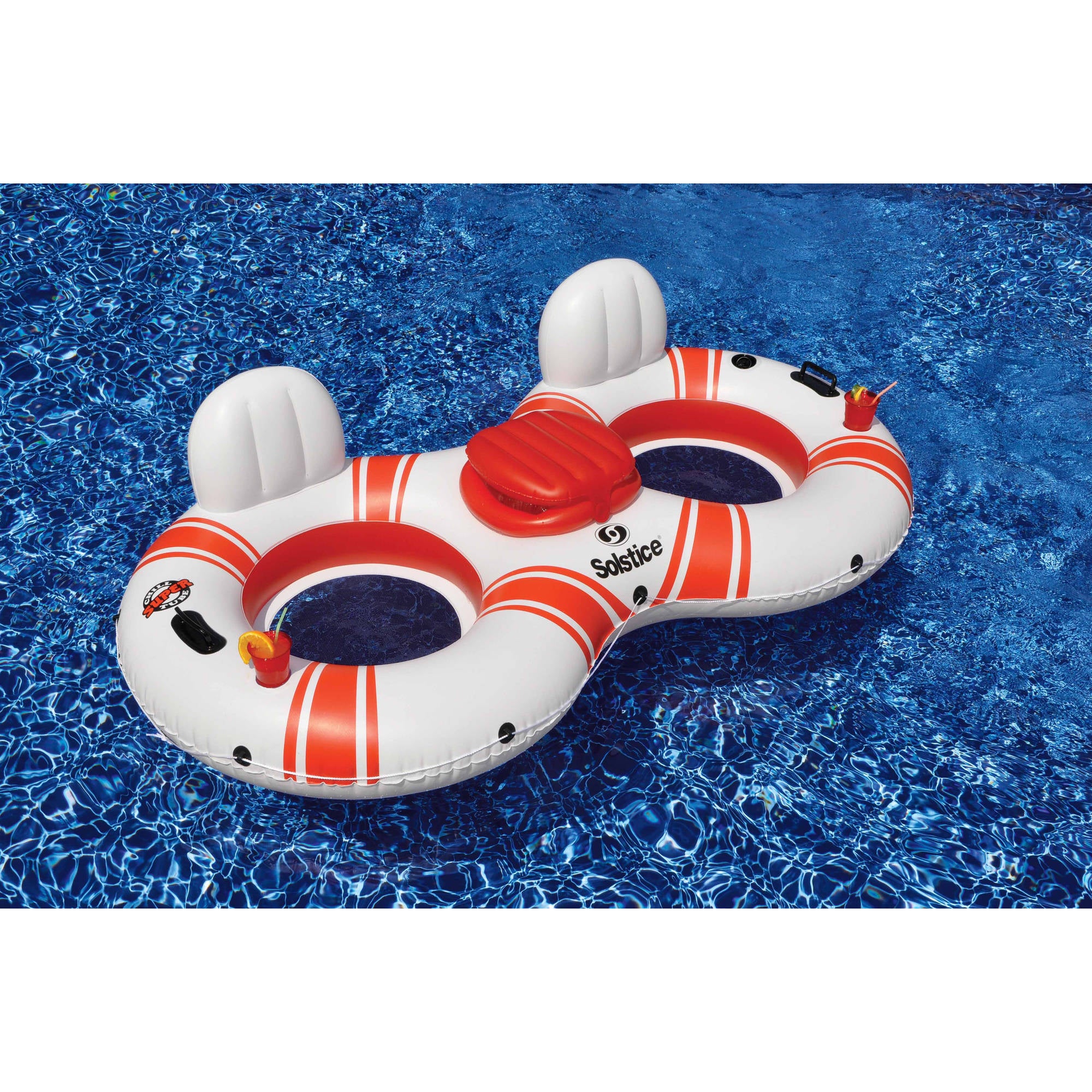 Solstice Vinyl Superchill Tube Duo Pool Float