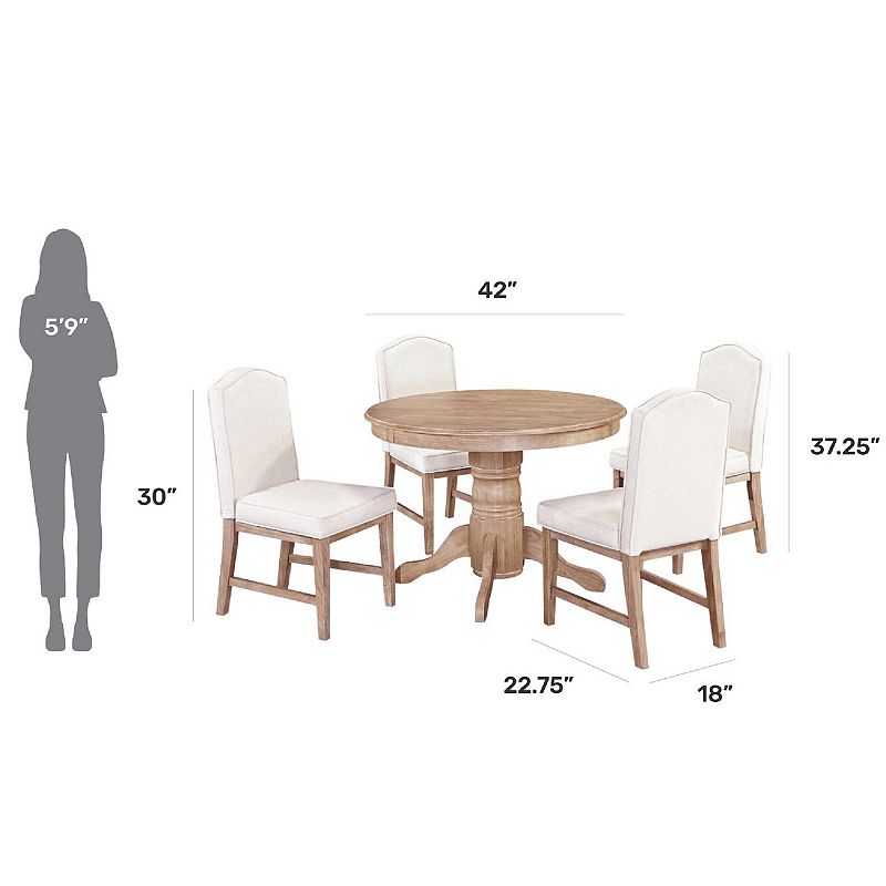 homestyles Cambridge 5-Piece Upholstered Dining Set