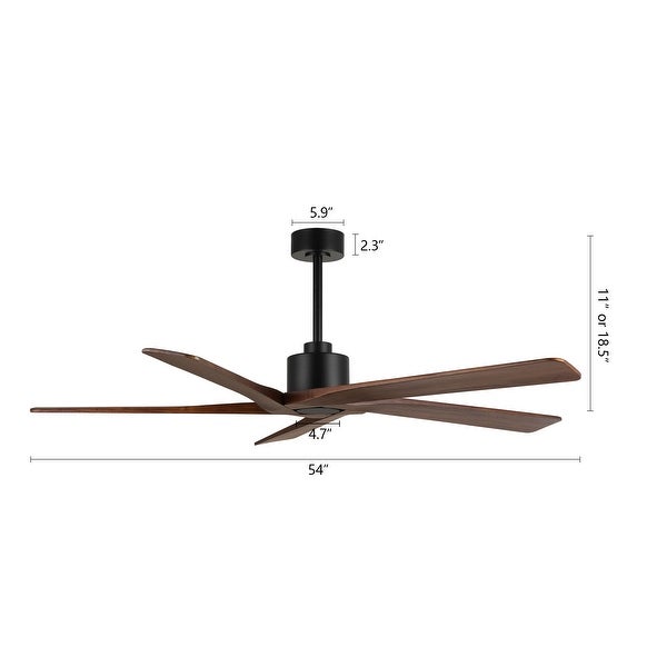 WINGBO 54 Inch DC Motor Indoor Ceiling Fan without Lights - N/A Shopping - The Best Deals on Ceiling Fans | 40094663