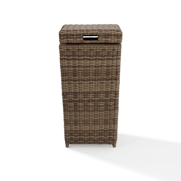 Bradenton Outdoor Wicker Trash Can Crosley