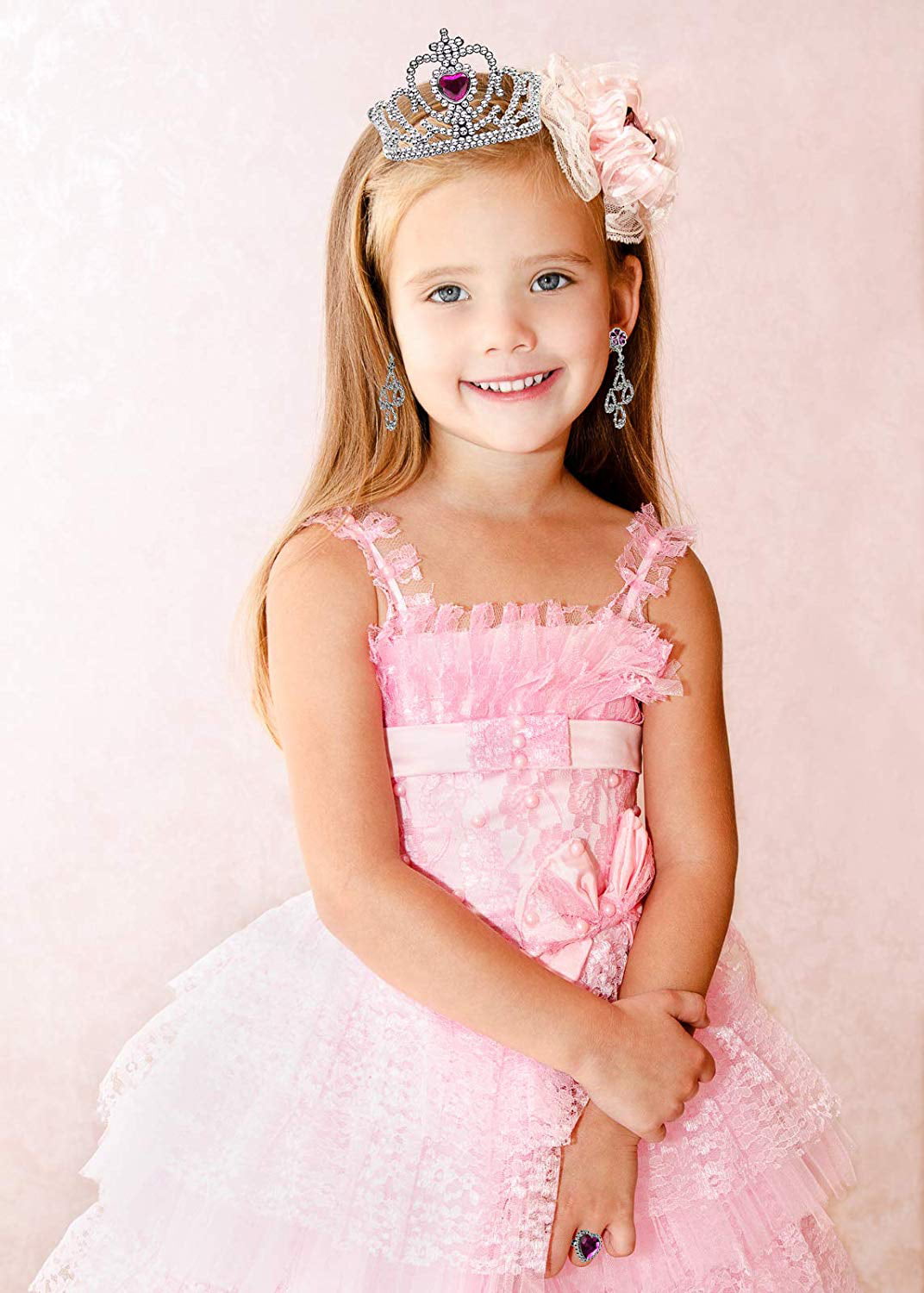 Click N' Play Girls Princess Fashion Dress Up Set | High Heels， Earrings， Ring and Accessories | Princess Dress Up Clothes for Little Girls | Girls Play Dresses for Princess Dress UP