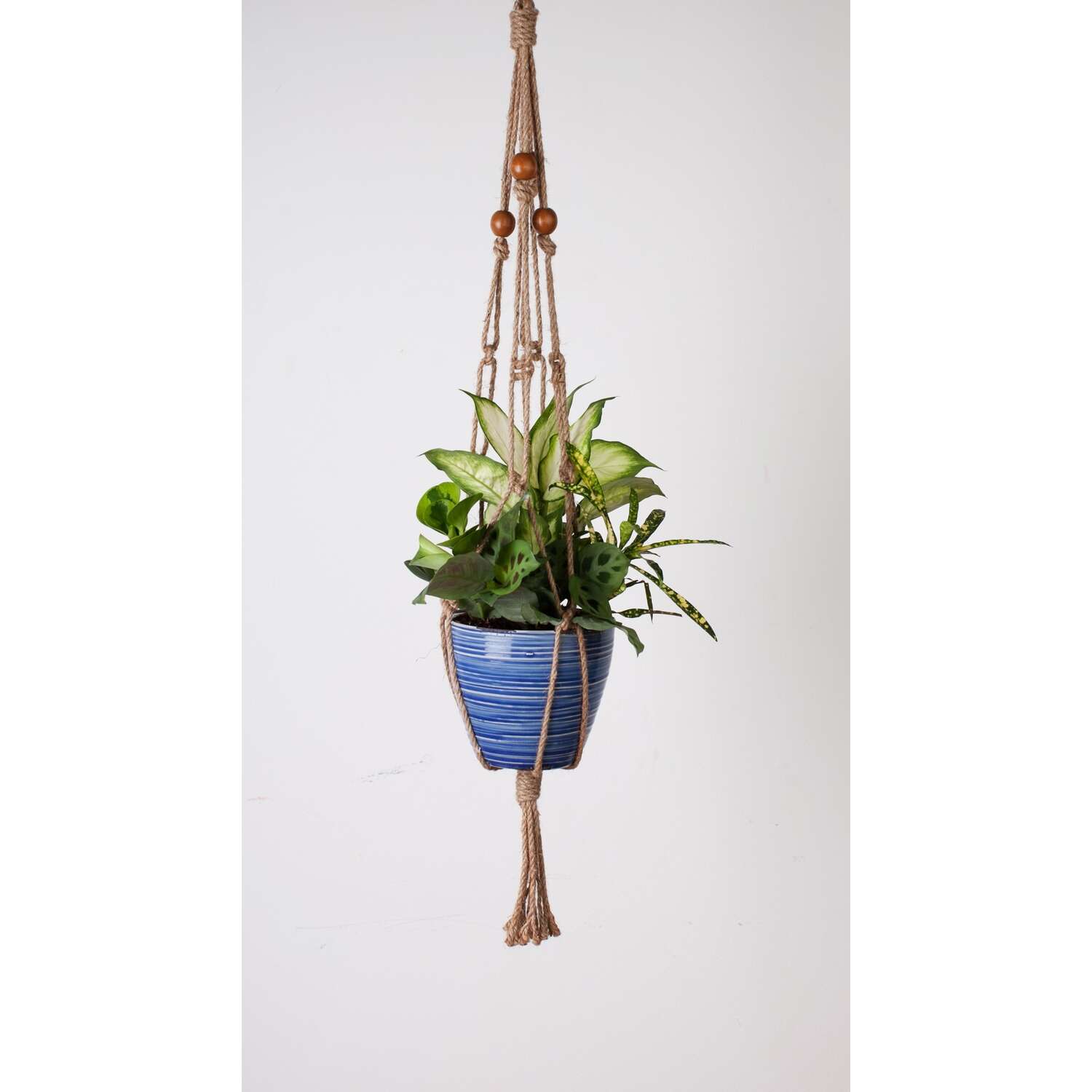 Primitive Planters Tan Jute 36 in. H Plant Hanger 1 pk