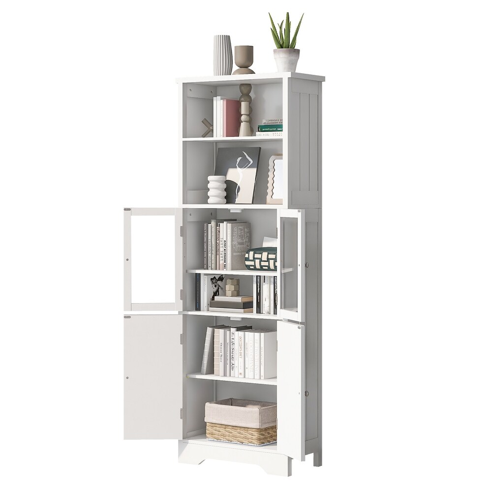 Tall Storage Cabinet with Shelves