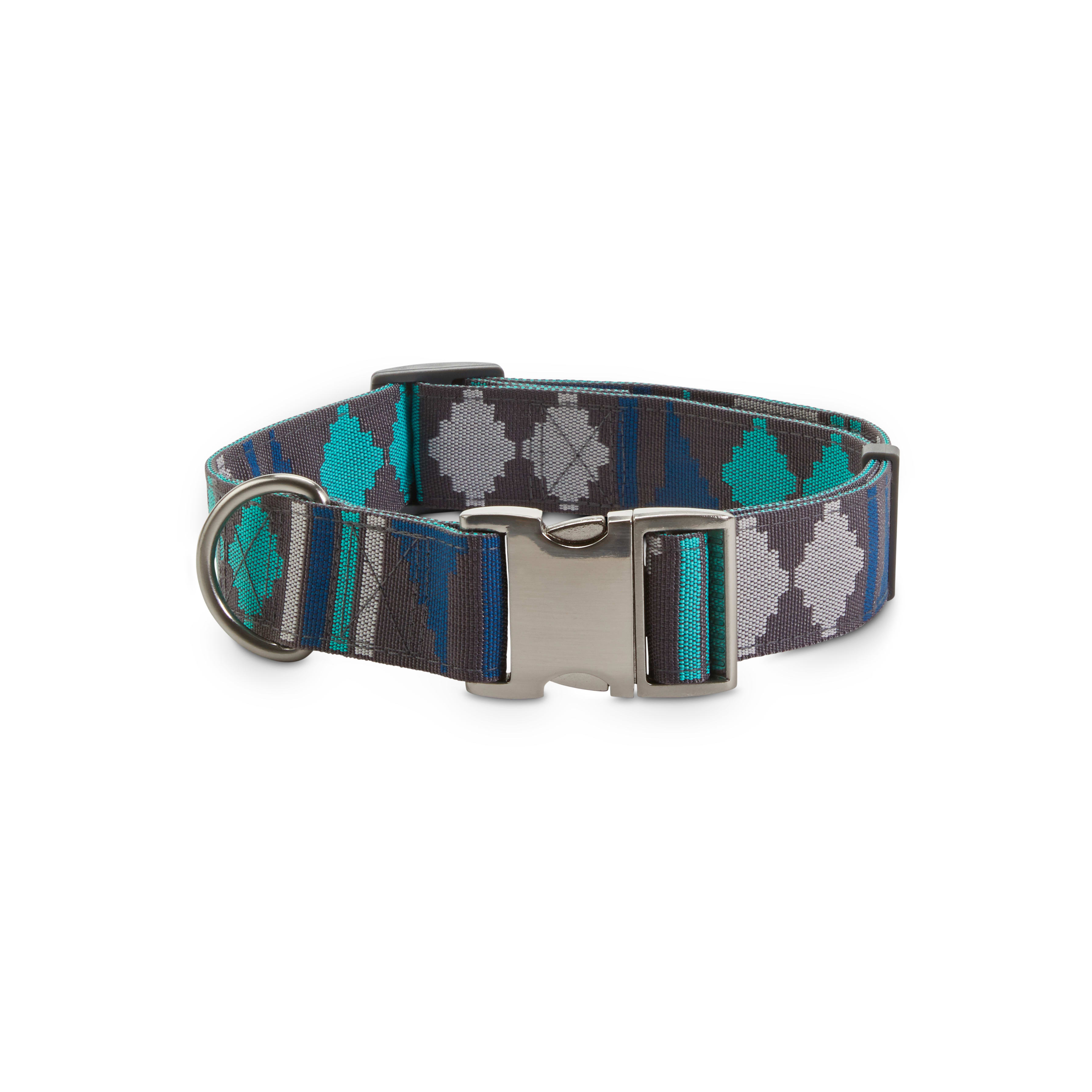 YOULY Grey  Blue Desert Dweller Big Dog Collar， X-Large/XX-Large