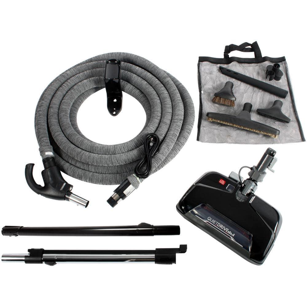 CenTec Central Vacuum Attachment Kit with CT25QD Powerhead and 35 Ft Pigtail Hose