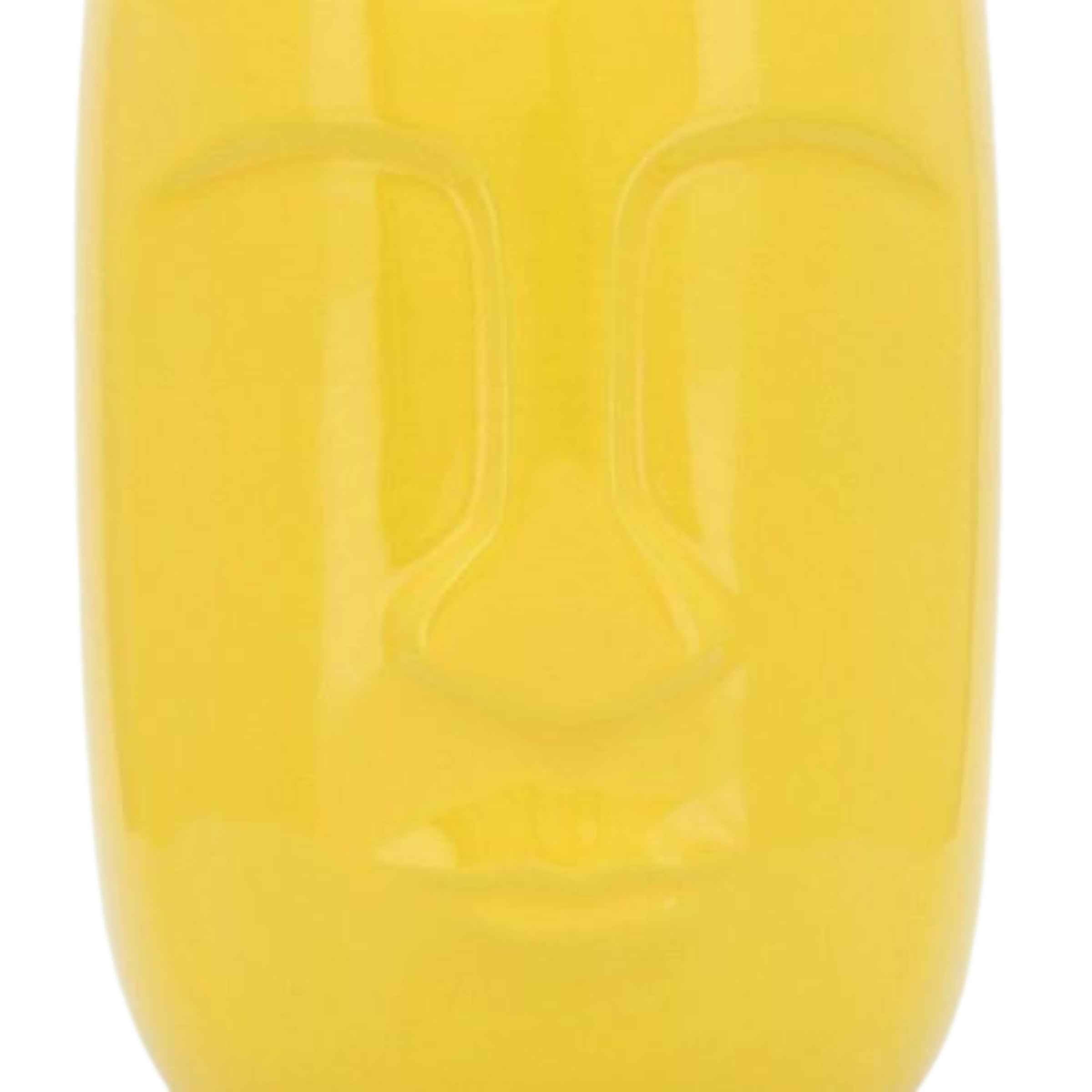 Ceramic Face Vase 15 Cm - Yellow 15765-04