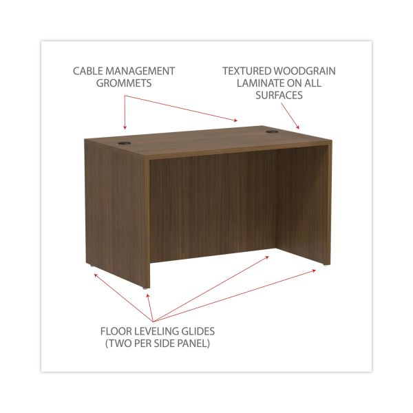 Alera Valencia Series Straight Front Desk Shell， 47.25