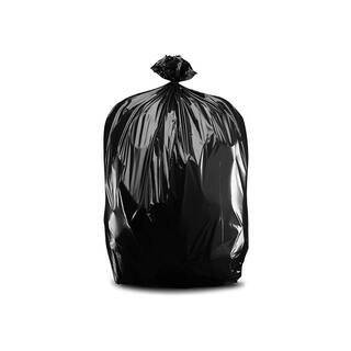 Plasticplace 50 in. W x 60 in. H 64 Gal. 1.2 mil Black Toter Compatible Trash Bags 100-Case (2-Pack) W65LDBTL12RL2PK