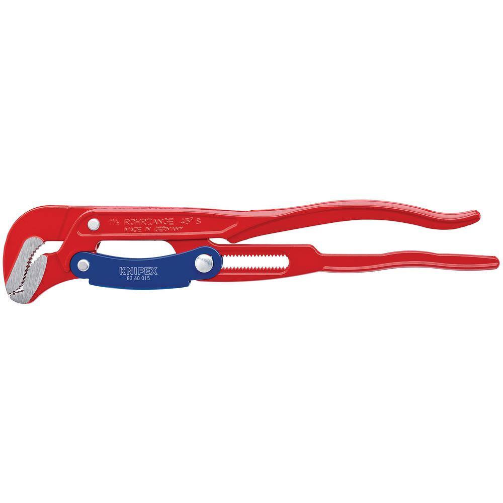 KNIPEX 17 in. Swedish Pipe Wrench with Push Button Adjustment 83 60 015