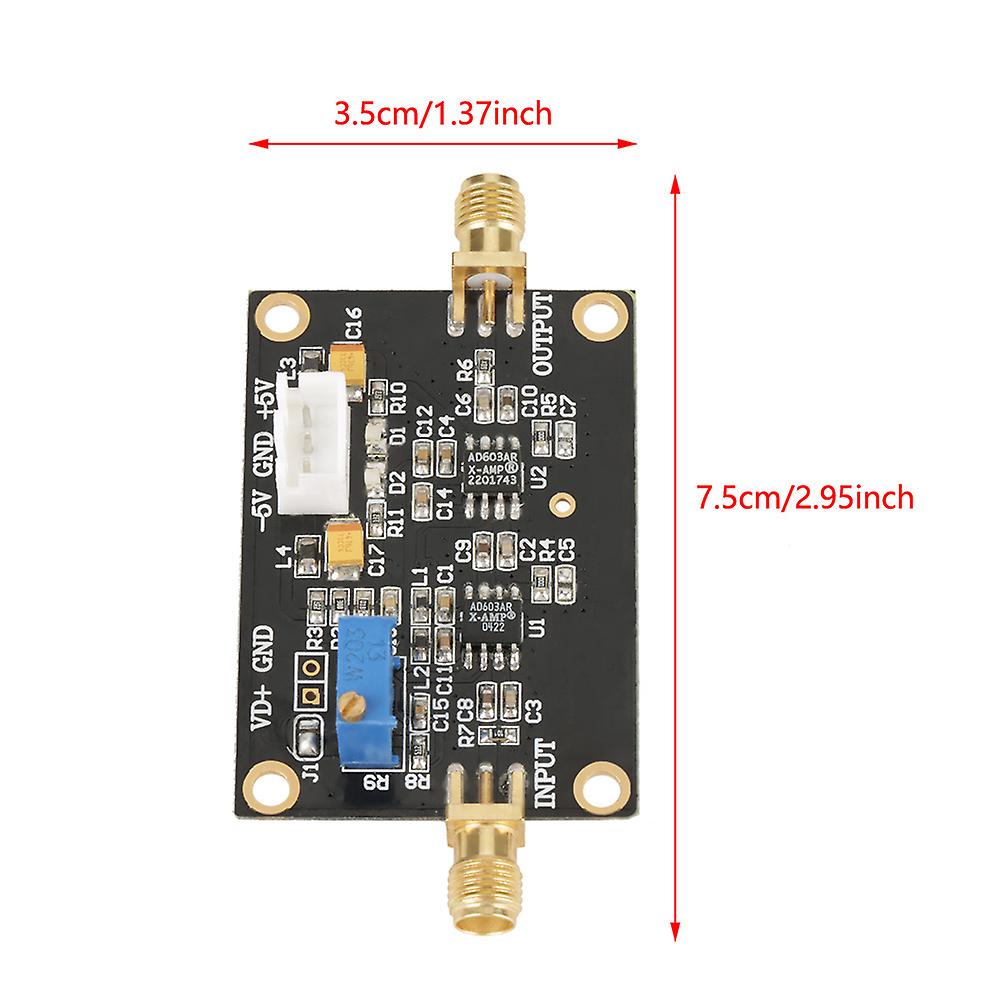 Ad603 Adjustable Gain Wideband Amplifier Module Da Control Programmable Agc Amp 90m