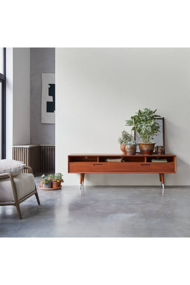 50  x27s Style Wooden TV Cabinet  Tikamoon Magda   Contemporary   Media Cabinets   by Oroa   Distinctive Furniture  Houzz