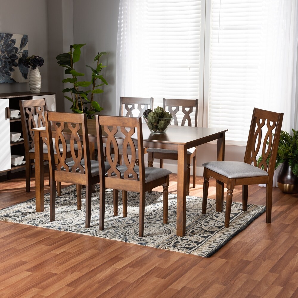 Cherese Modern and Contemporary 7 Piece Dining Set