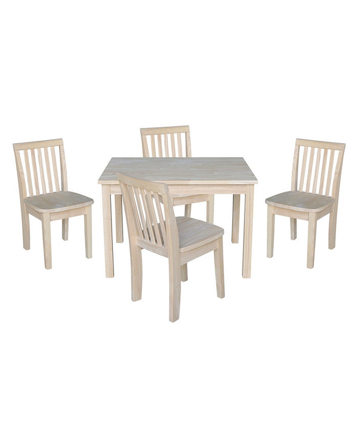 International Concepts Table with 4 Mission Juvenile Chairs