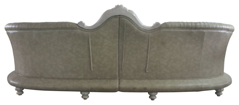 ACME Dresden Sofa in Vintage Bone White and PU   Victorian   Sofas   by Acme Furniture  Houzz