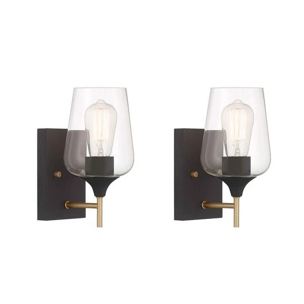 Acroma 1 - Light Steel Armed Sconce (Set of 2)-UL Certified