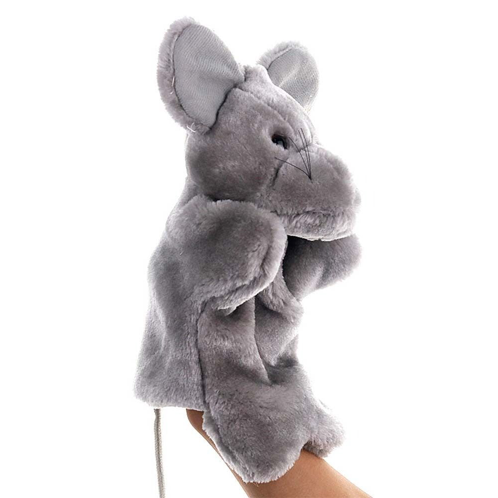 For Kids Children Adult Educational Playhouse Pillow Toys Sleeping Pillow Hand Puppet Birthday Gift Mouse Hand Puppet Mouse Puppet Hand Doll Puppet Plush Toy Animal Plush Doll GREY