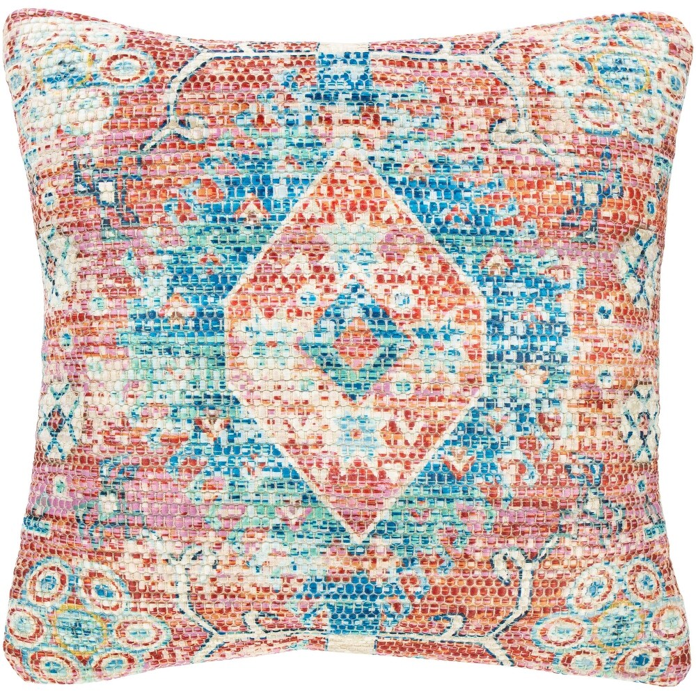 The Curated Nomad Powers Vintage Medallion 18 inch Throw Pillow with Poly or Down Fill