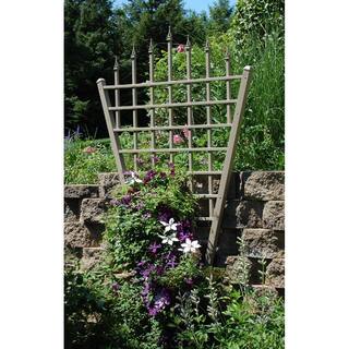 Dura-Trel 94 in. x 58 in. Mocha Vinyl PVC Estate Trellis 11157M