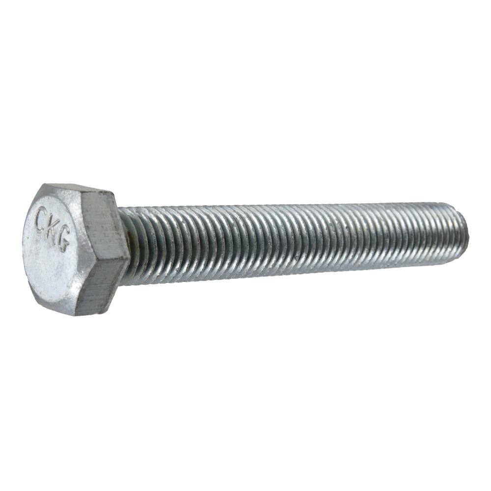 Everbilt 34 in.-10 tpi x 5 in. Zinc-Plated Hex Bolt (15-Pack) 07280