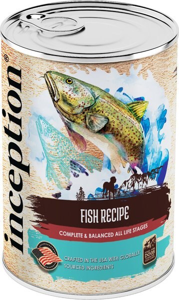 Inception Fish Recipe Canned Dog Food， 13-oz， case of 12