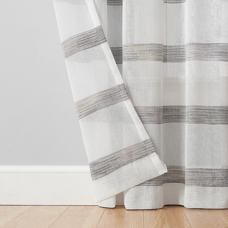 Vue Elements 1-panel Kyoto Semi-Sheer Window Curtain