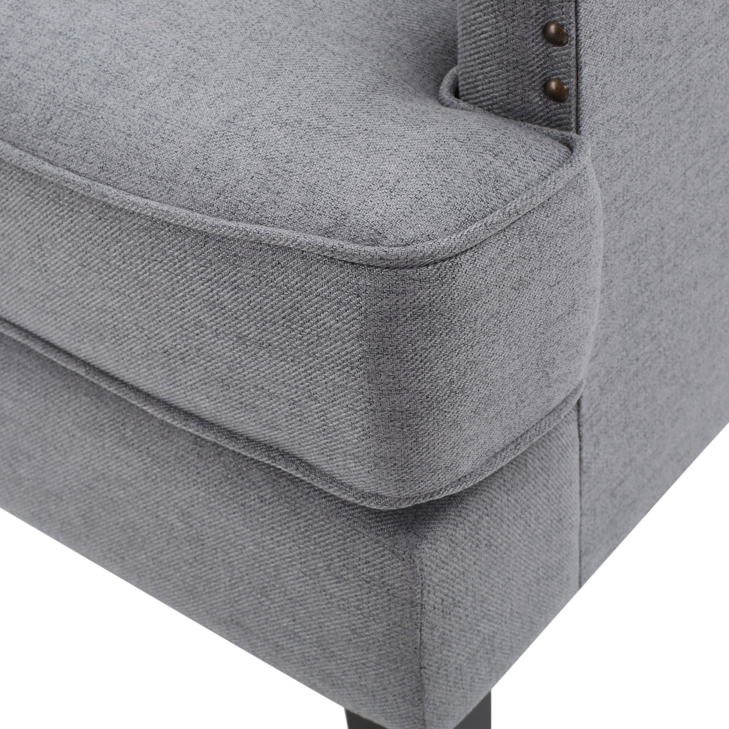 Talette Studded Modern Club Arm Chair