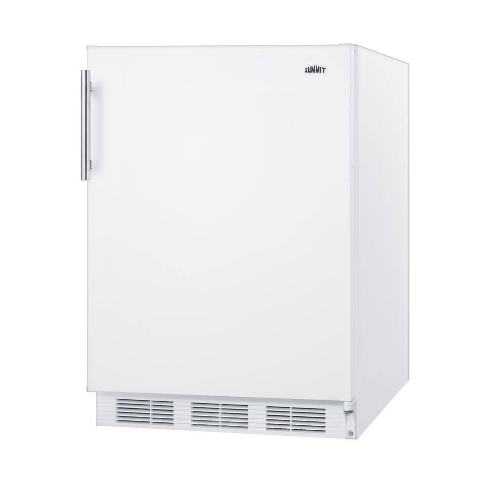 Summit Appliance 24 in. W 5.5 cu. ft. Mini Fridge in White without Freezer FF61WH