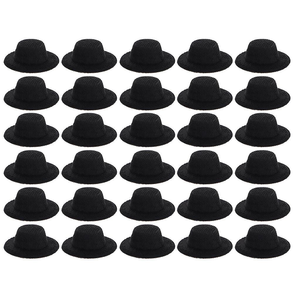 30pcs Decorative Doll Hats Multi-function Mini Hats Delicate Miniature Hats Doll Accessory