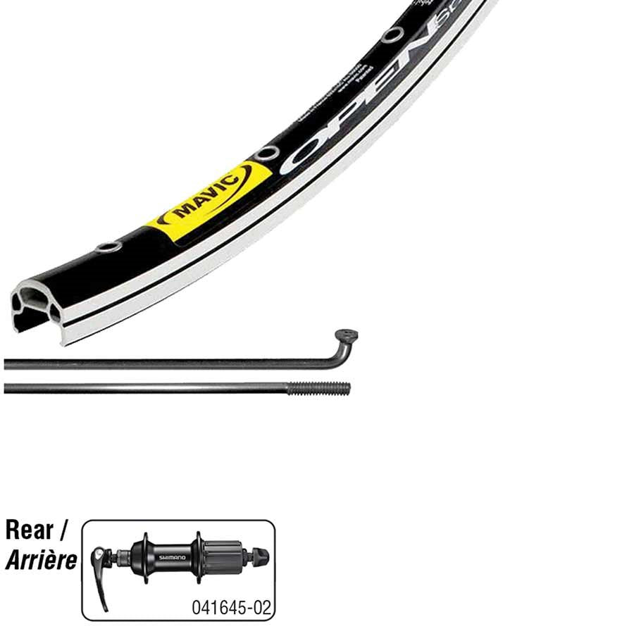 Wheel Shop Shimano Tiagra RS400 on Mavic Open Elite 700c Road Wheel - Rear