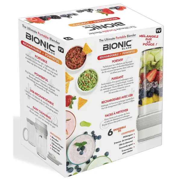 As Seen On TV 6-Piece Bionic Blade Blender