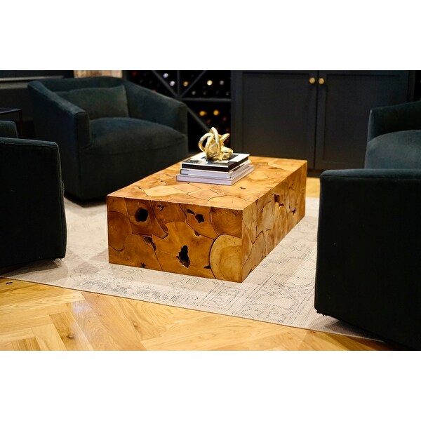 Posh Pollen Palmdale Teak Coffee Table - Natural