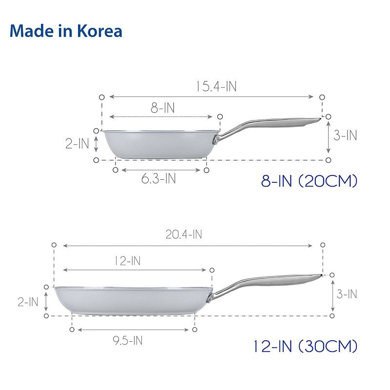 TECHEF - CeraTerra - 8 and 12 Inch Frying Pan Set