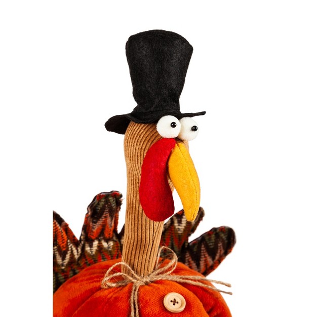 Evergreen Plush Turkey Table Decor