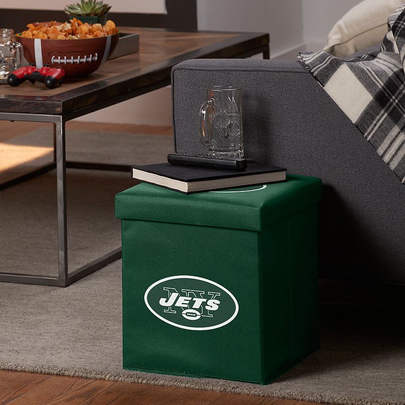 Franklin Sports New York Jets Storage Ottoman with Detachable Lid