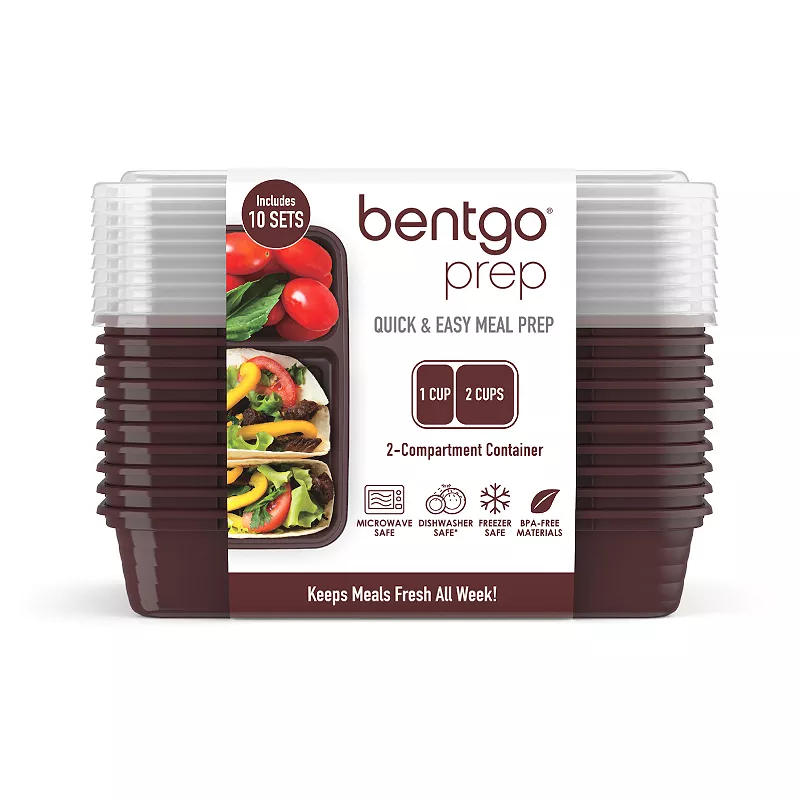 Bentgo Prep 10-pc. 2-Compartment Container Set