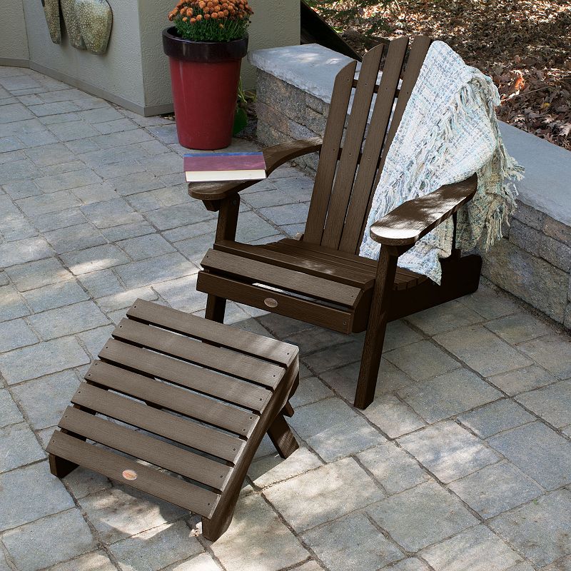 highwood Hamilton Folding and Reclining Adirondack with Folding Ottoman