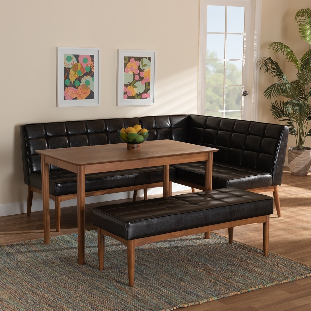 Sanford Mid Century Modern 4 Piece Dining Nook Set