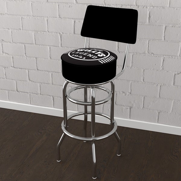 Jeep Willys Legend 360 Degree Swivel Barstool with Foam Padded Seat And Back - 20 x 20 x 31