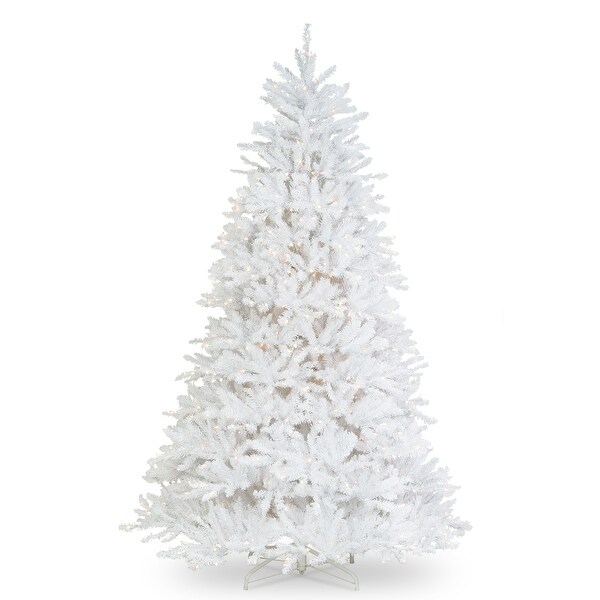 National Tree Company 6.5 ft. Dunhill White Fir Tree with Clear Lights