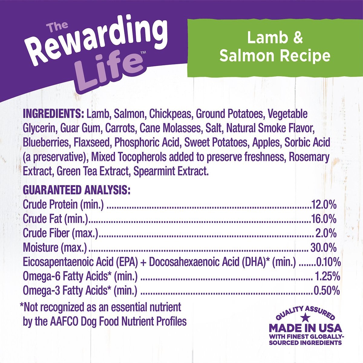 Wellness The Rewarding Life Lamb and Salmon Soft and Chewy Dog Treats