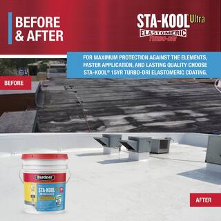 Gardner 5 Gal. Sta-Kool Premium Turbo-Dri White Roof Coating SK-8015