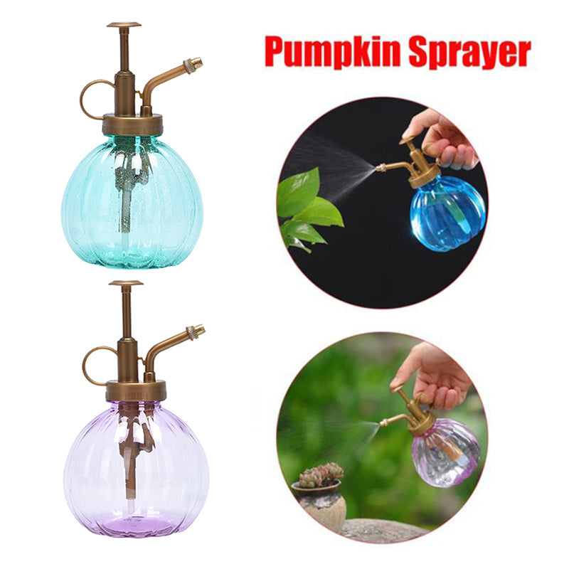 Ostrifin 2Pcs Antique Plant Flower Watering Pot Pumpkin Shape Spray Bottle Garden Sprayer