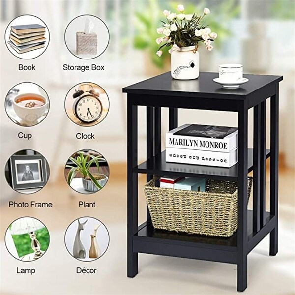 3-Tier End Table Set of 2