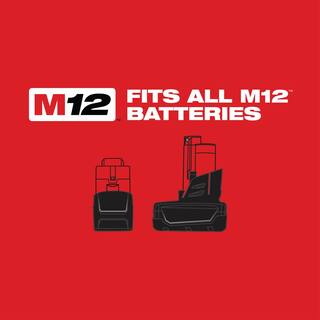 MW M12 FUEL 12V Lithium-Ion Brushless Cordless Stubby 38 in. Impact Wrench and 14 in. Die Grinder Kit (2-Tool) 2554-20-2485-20-48-59-2440