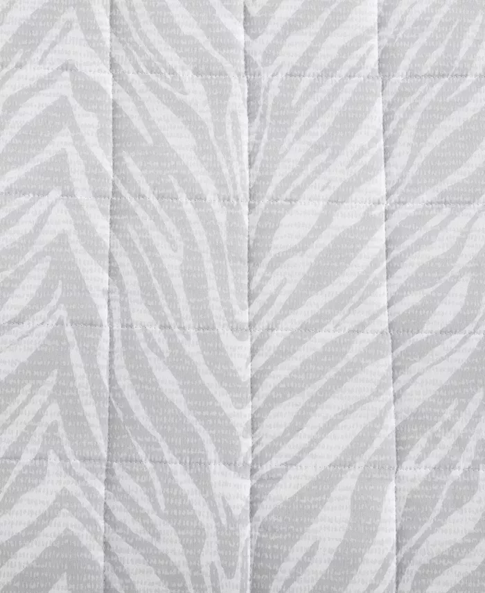 Kenneth Cole New York CLOSEOUT! Urban Zebra 3 Piece Full Queen Quilt Set